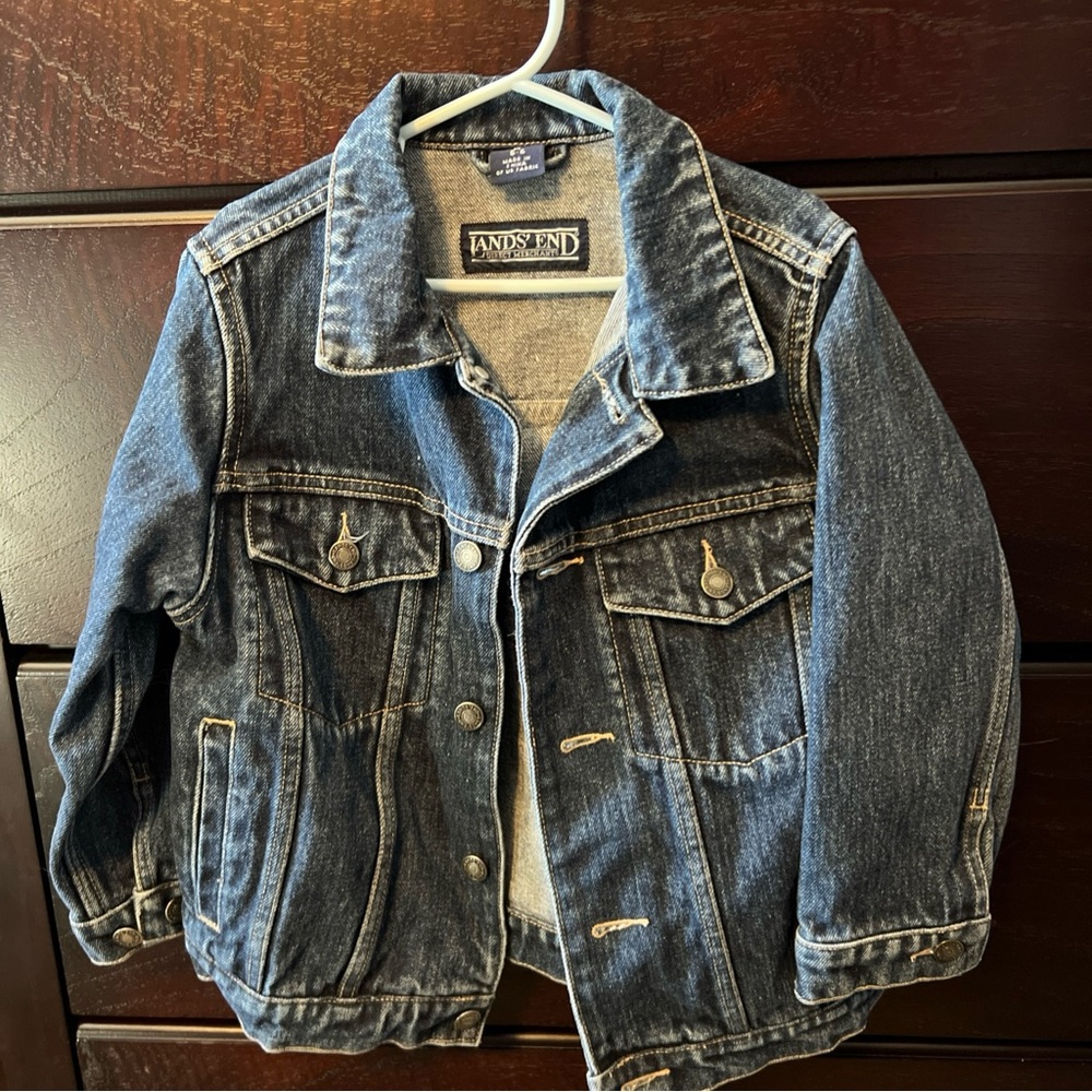 Lands' End Kids Blue Denim Jacket